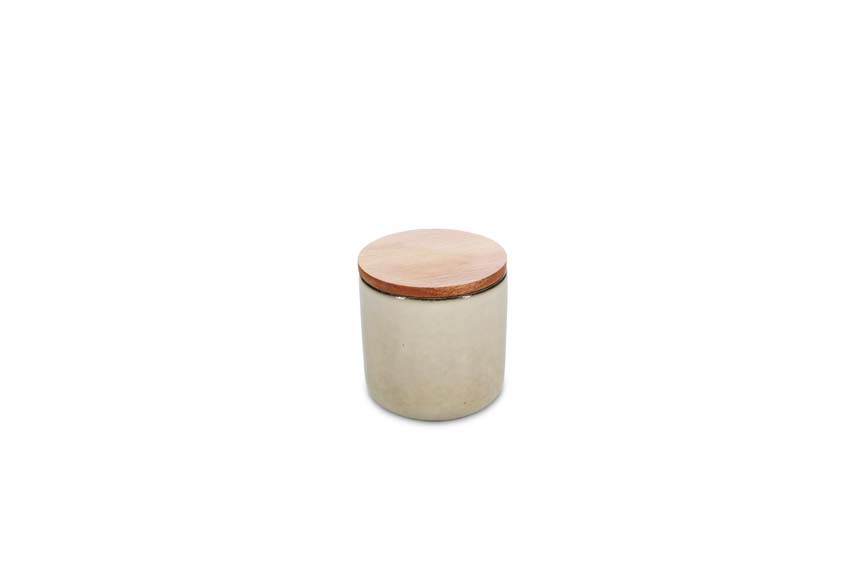 Voorraadpot Salt & Pepper Meridian aardewerk beige Ø12x2cm Voorraadpot Salt & Pepper Meridian aardewerk beige Ø12x2cm