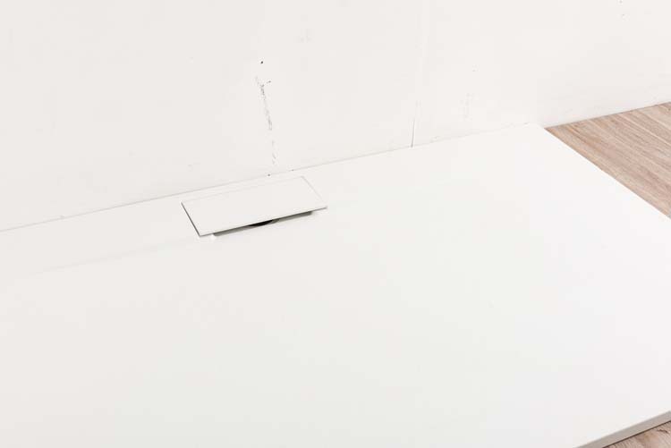 Receveur de douche Myo SMC blanc mat aspect ardoise 160x90cm