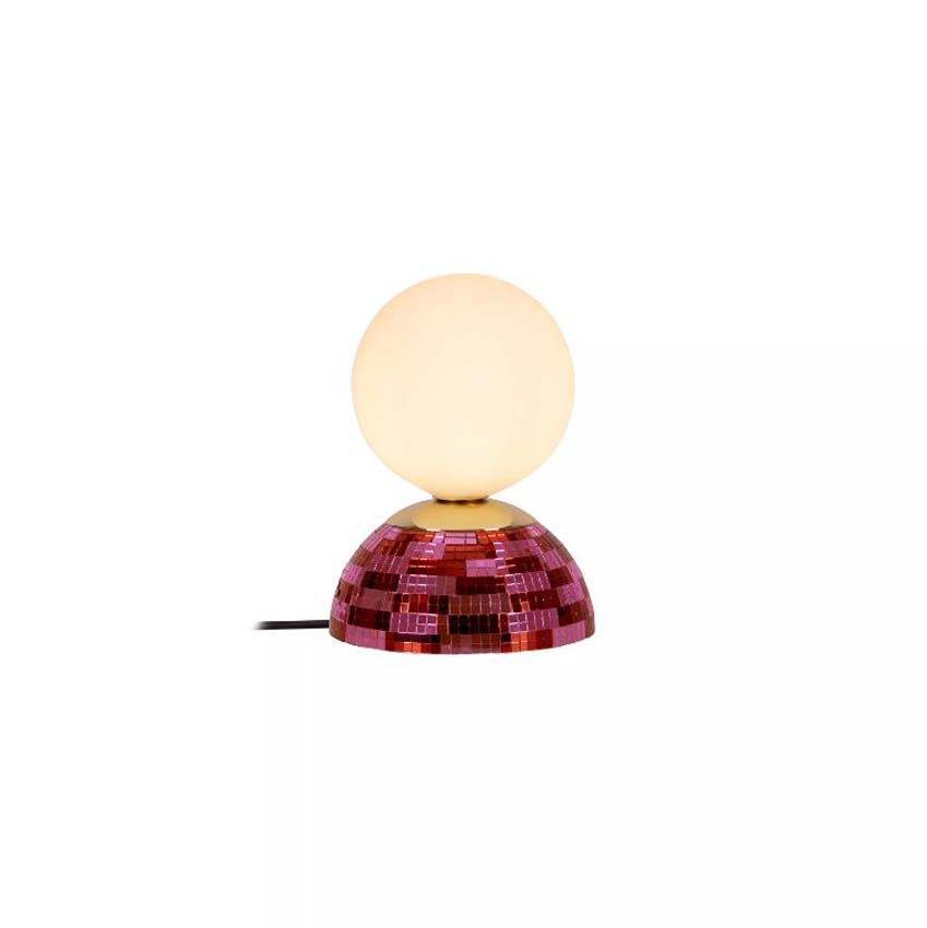 Lucide Essential Glitzer - Tafellamp - Ø14cm - 1xG9 - Roze
