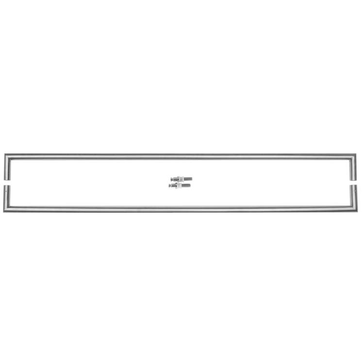 Trekker pro noto rond rechte hoeken 20/1000 inox plus paar voor glas