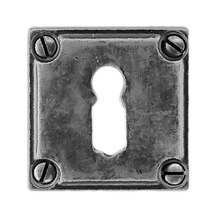 Entrée de clé pro carré vieil argent