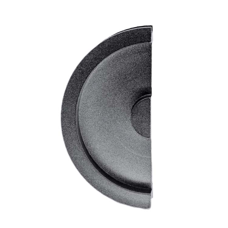 Inkapschelp halve maan massief 40mm ijzer/stuk