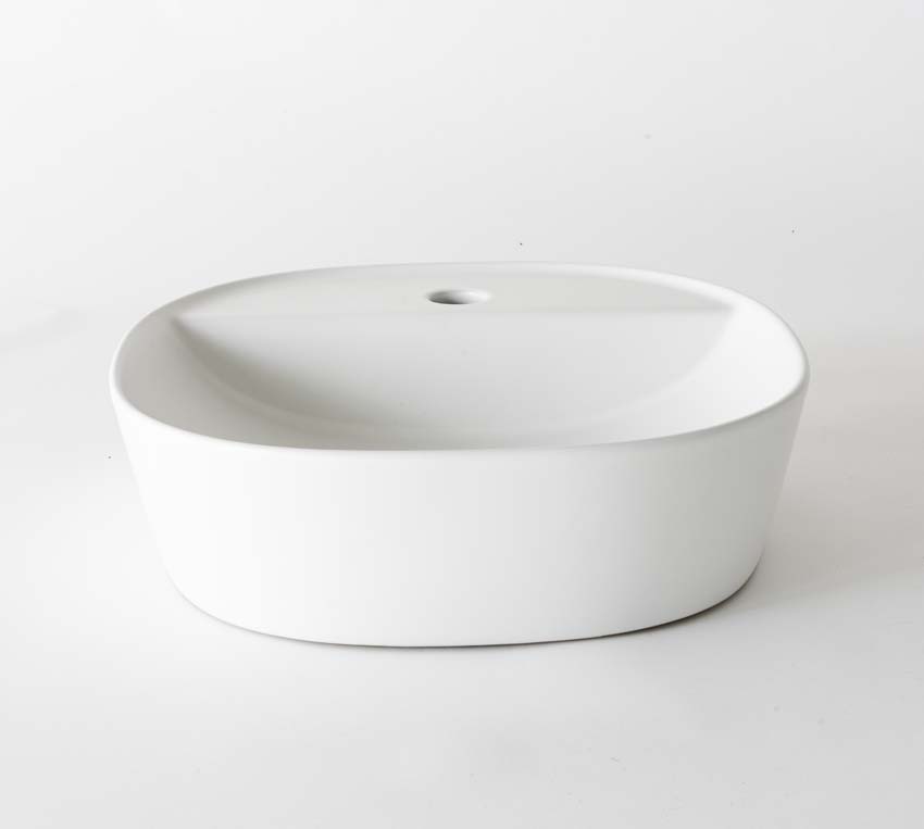 Opbouwkom Gia mat wit 40cm