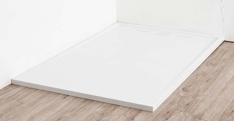 Receveur de douche Moana SMC blanc mat aspect ardoise 140x90cm