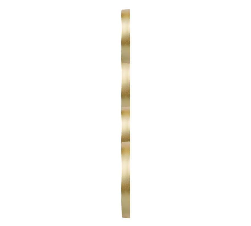 Spiegel set rond zwart/goud 25x25cm (5 stuks)