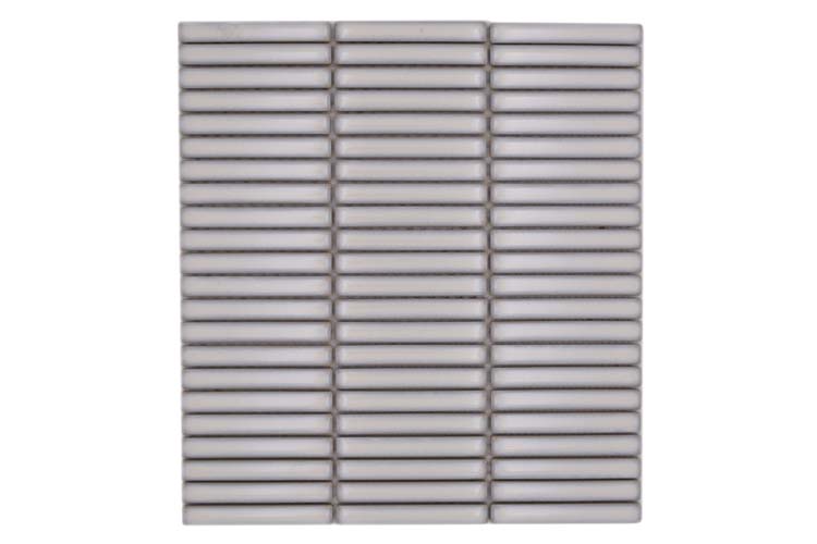 Mosaïque Finger blanc ancien brillant 28,2x30,8cm