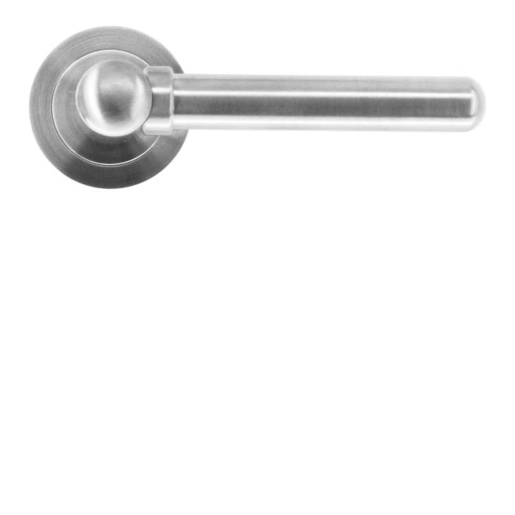 Poignée de porte pitigliano look inox sans rosace