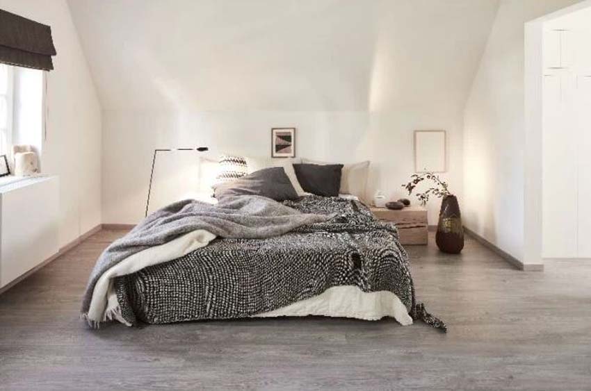 Sol vinyle Olbia lame 5mm gris 132,5x20,4cm