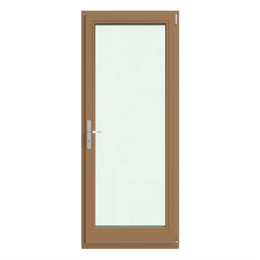 Porte-fenêtre à 1 vantail Vardelux bois Meranti 68mm naturel L900xH2150mm ouvrant à droite