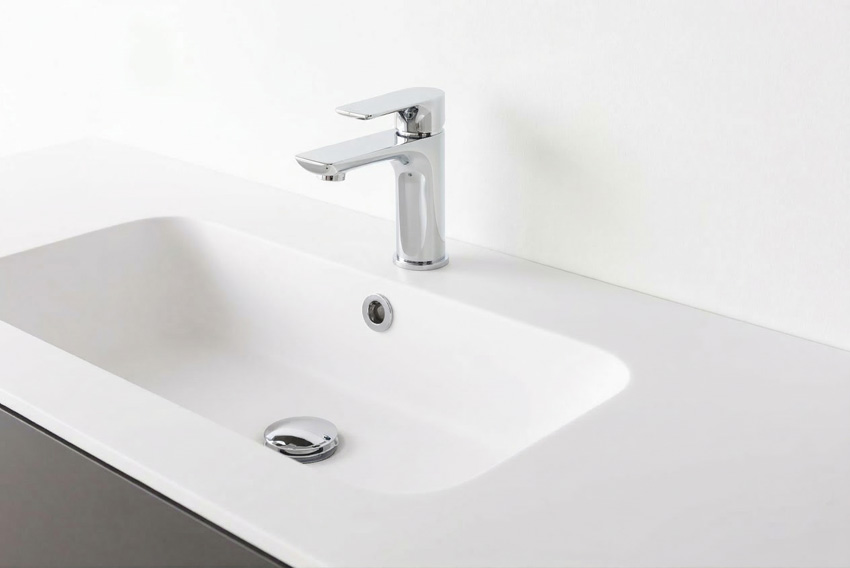 Meuble de salle de bains Puro noir mat suspendu avec lavabo simple blanc mat 120cm