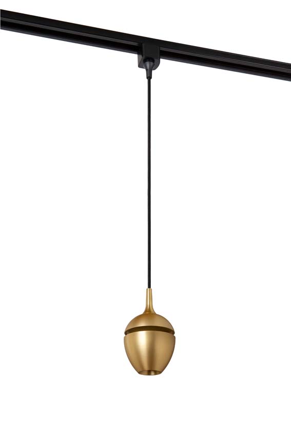 Hanglamp - mat goud/messing - 1-fase - 1xGU10 - uitbreiding