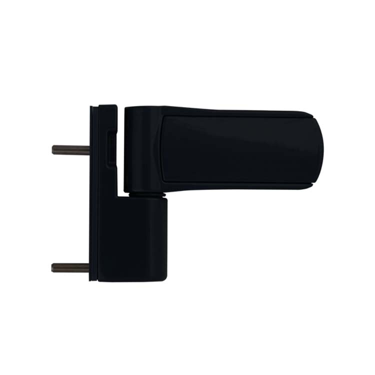 Buitendeur dubbel halfglas PVC helder glas antraciet/wit linkstrekkend naar buiten opendraaiend op maat