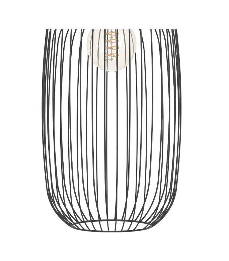 Hanglamp - zwart - Ø22xH110cm - dimbaar - E27 - 1x40W - excl. lichtbron