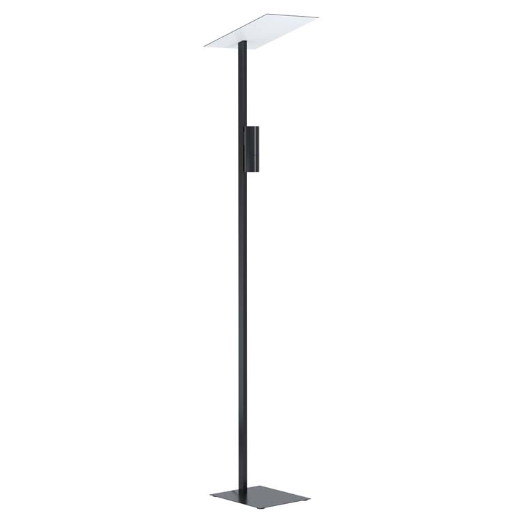 Vloerlamp LED zwart/wit GU10 2x5W