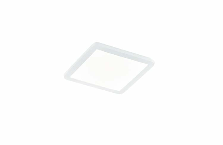 Plafonnier kunststof wit vierkant IP44 incl LED 18W 3000K 1650Lm 30cm