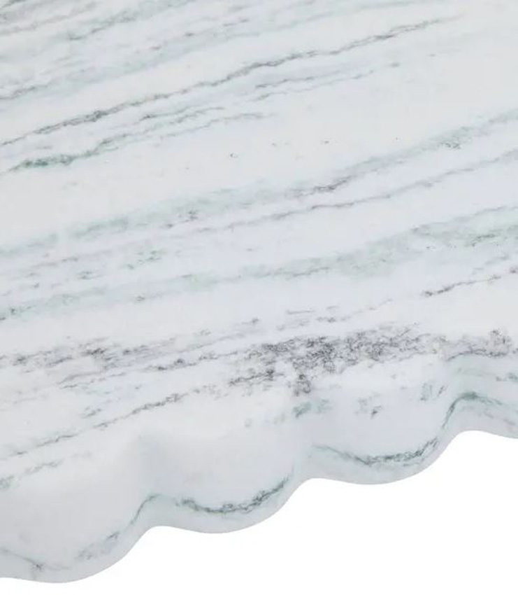 Dienblad Miranda polyresin wit 22,5x13x1,8cm