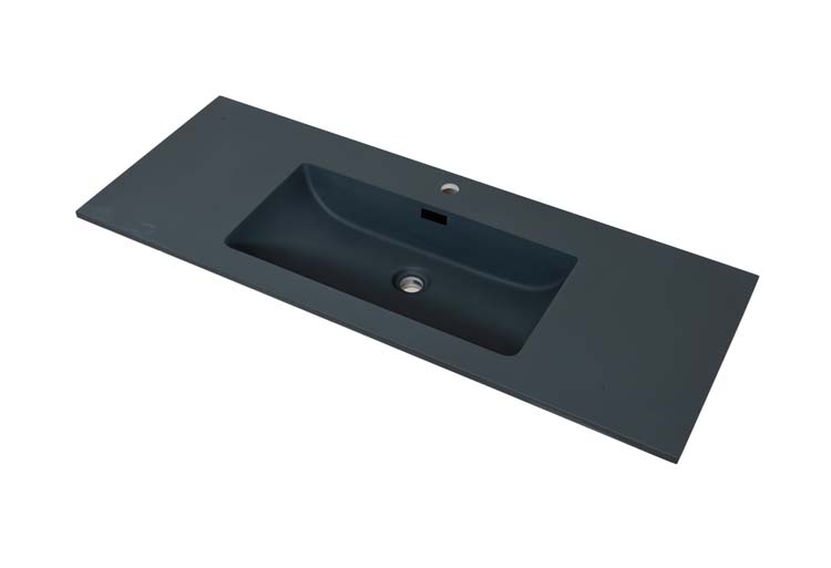 Lavabo Mick gris foncé 120x46x1,6cm
