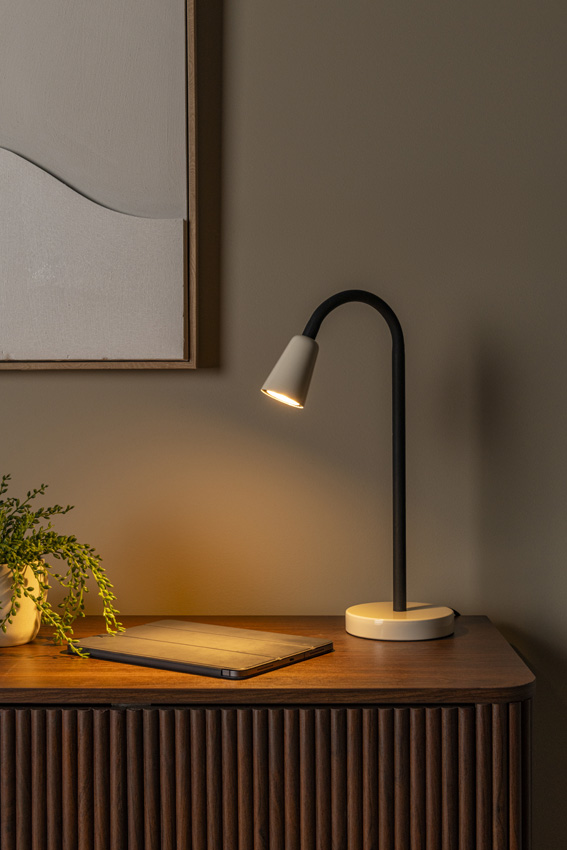 Lucide Essential Jasper - Lampe de table - 1xGU10 (MR16) - Beige