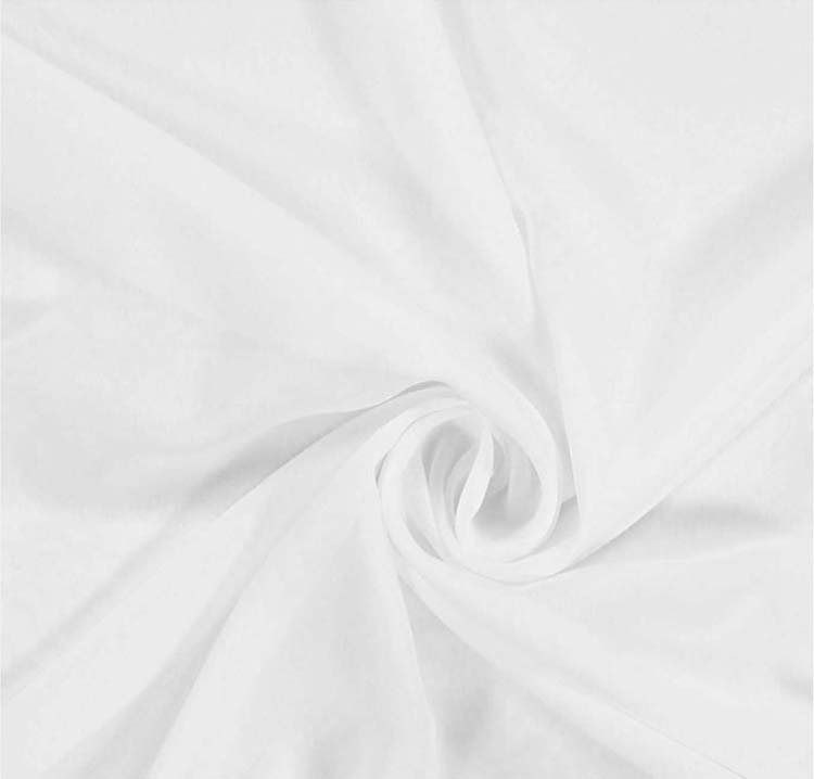 Glasgordijn vitrage wit 140x270cm met ringen
