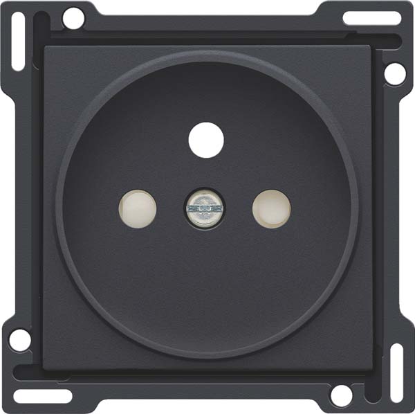 Enjoliveur Niko Prise + terre 21mm intense anthracite