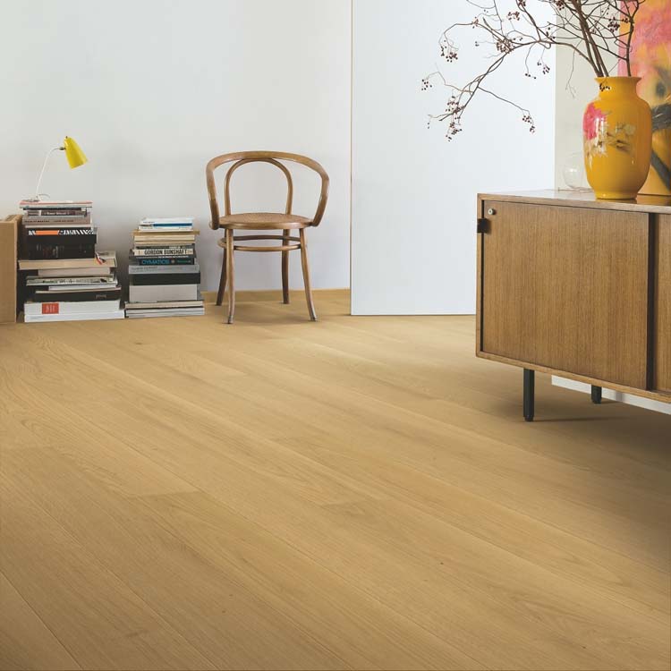 Staal Quick-Step parket compact Leder Eik Extra Mat