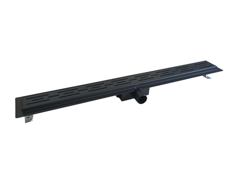 Caniveau de douche inox noir 80cm