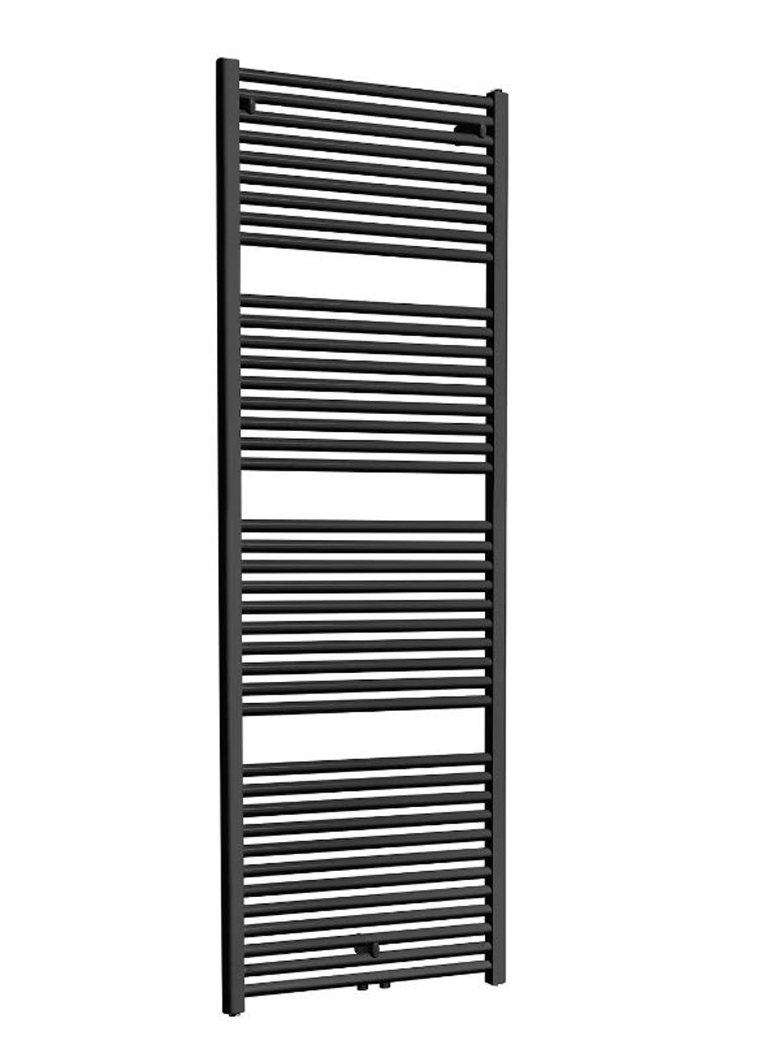 Handdoekradiator Kari 181,7x45cm middenaansluiting mat zwart 830W