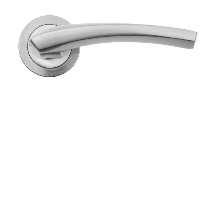 Poignée de porte pro ferrara look inox sans rosace
