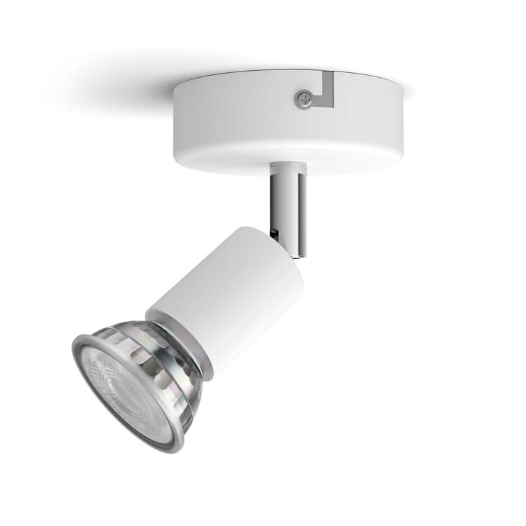 Opbouwspot Single Spot Wit 50W