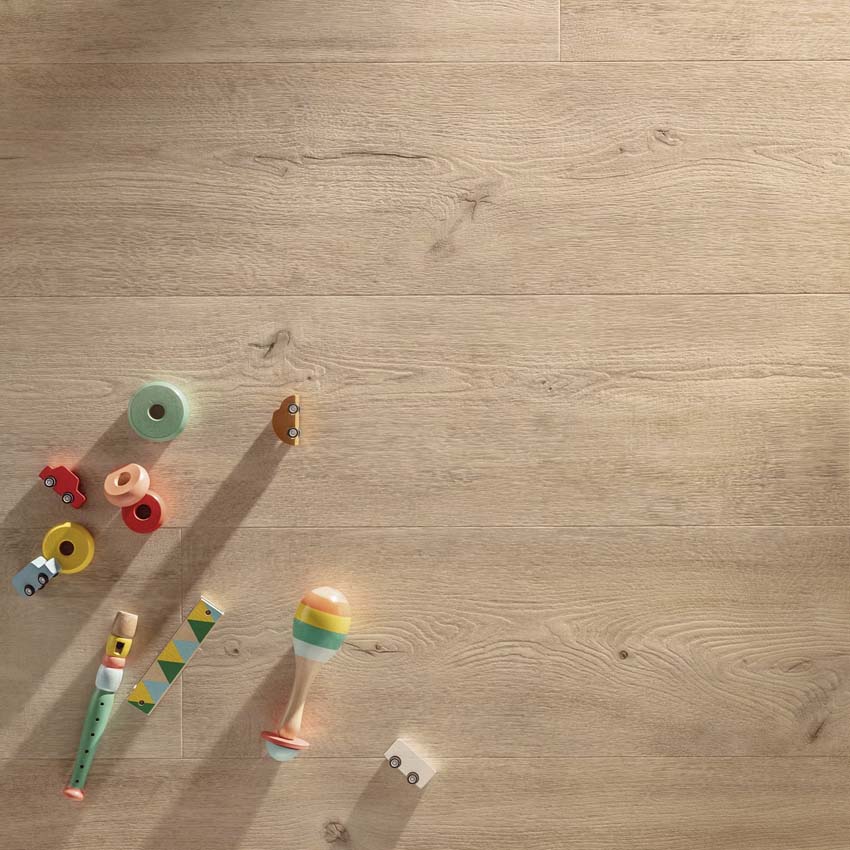 Sol vinyle Floorify Skyfall planche 4,5mm chêne beige 200x24cm