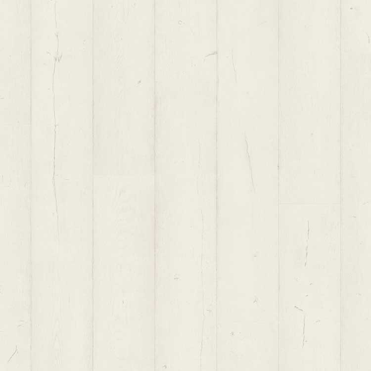 Stratifié Quick-Step Capture 9mm chêne peint blanc 138x21,2cm