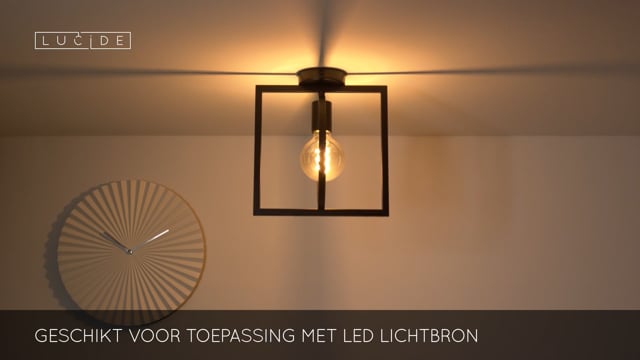 SUUS - Plafonnier - 1xE27 - Noir