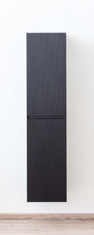 Armoire colonne Windsor noir mat suspendue 170x40x35cm