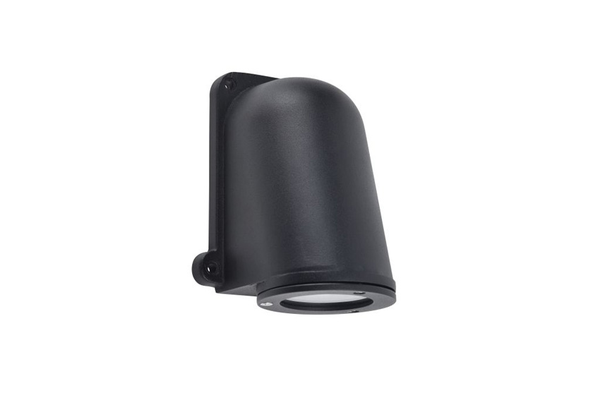 Wandlamp buiten - zwart - 11,7x9,2x14,6cm - dimbaar - GU10 - 1x7W - IP54
