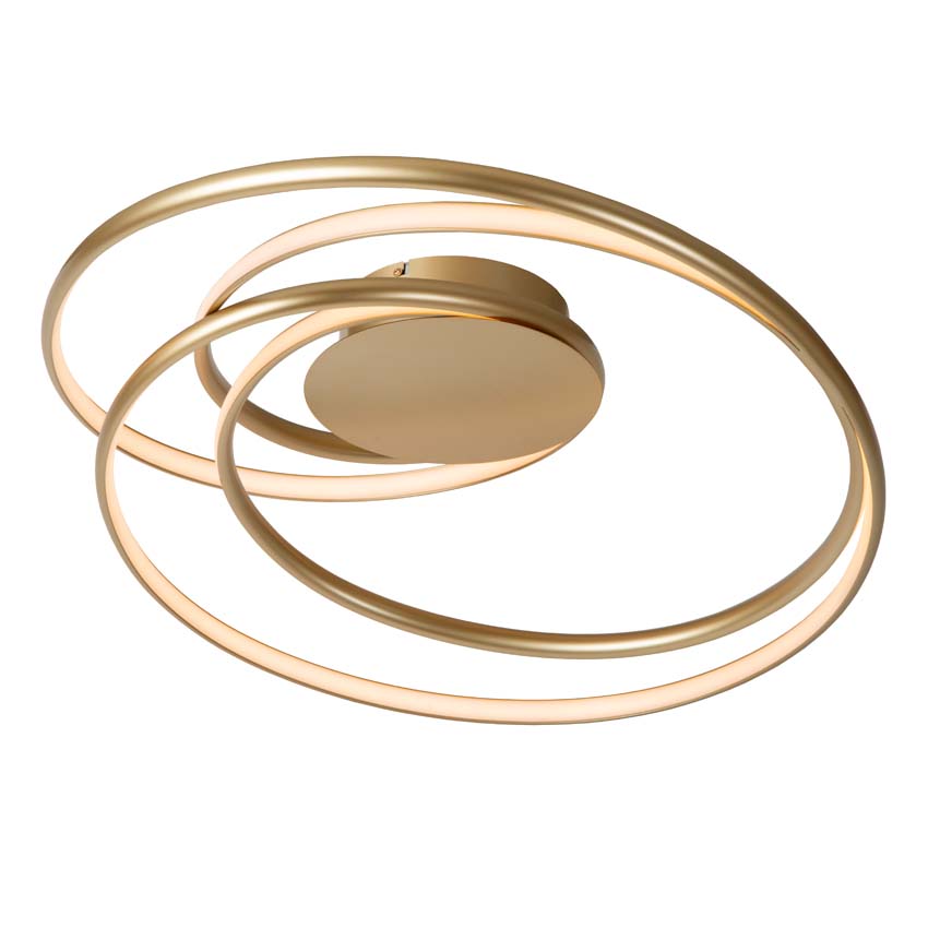 Lucide Kianti - Plafondspot - Ø21cm - 3xGU10 - Taupe