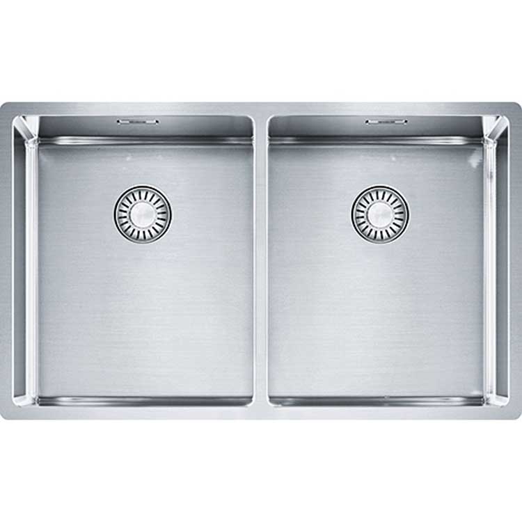 Spoelbak Franke Box inox 2 bak 74x45cm
