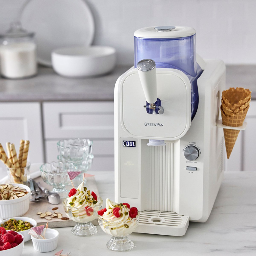 Machine à glace GreenPan Frost auto-réfrigérante crème 1,8L