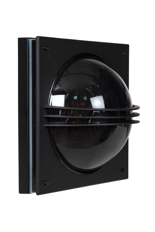 Lucide PRIVAS - Wandlamp Buiten - 2xE27 - IP44 - Zwart