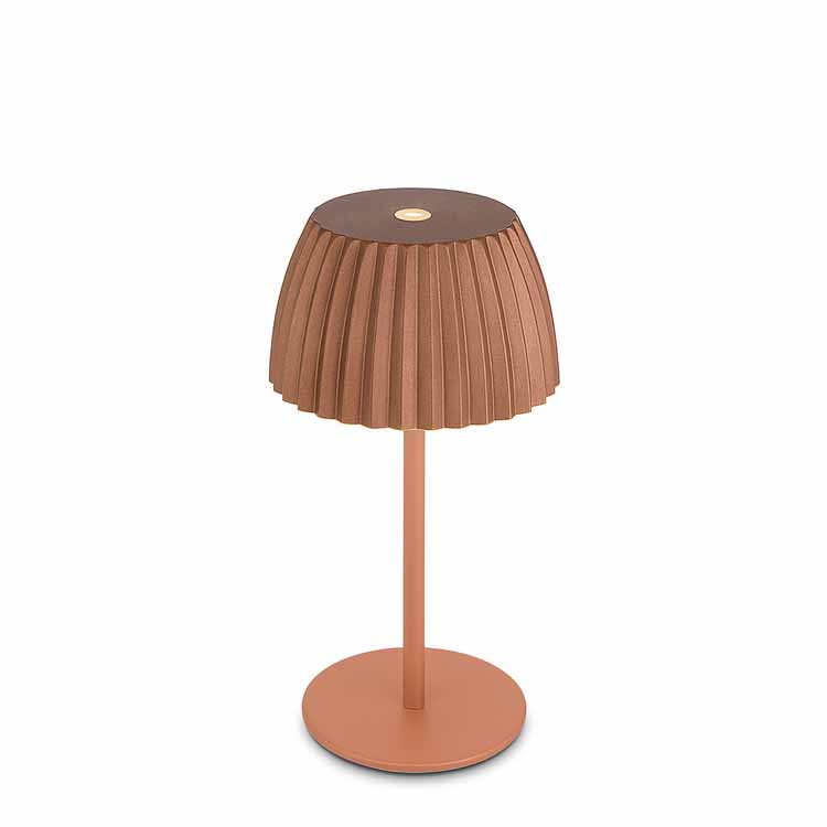 Lampe de table Elvoro - cuivre - 20cm - dimmable - LED - 1.5W - 2700K - IP44 - USB