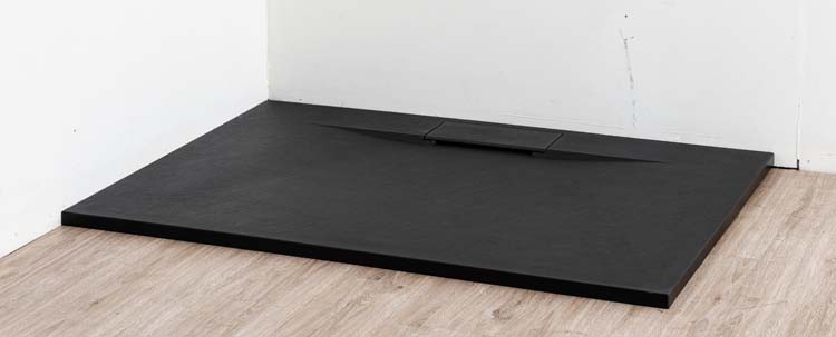 Douchebak Myo SMC mat zwart leisteenlook 120x90cm