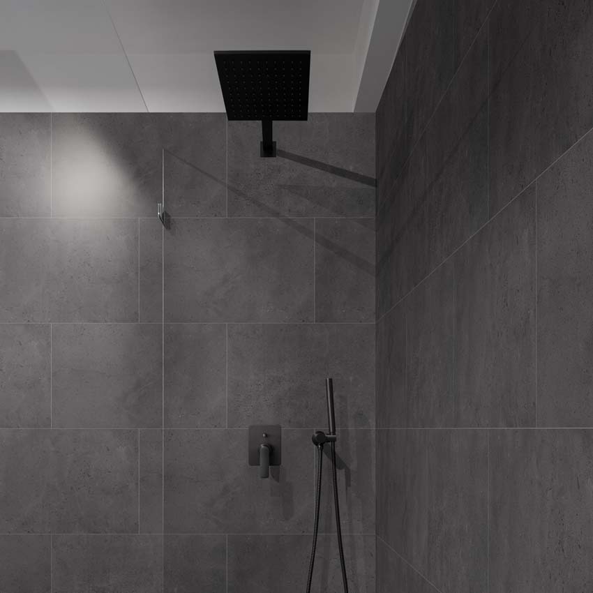 Wandpaneel Dumawall XL Fauske natuursteen zwart 90x260cm