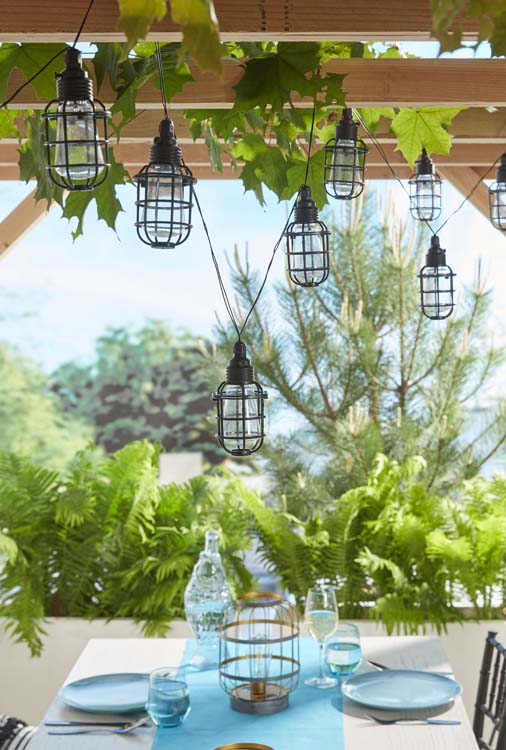 Solar cordon lumineuse Forli 10 lampes