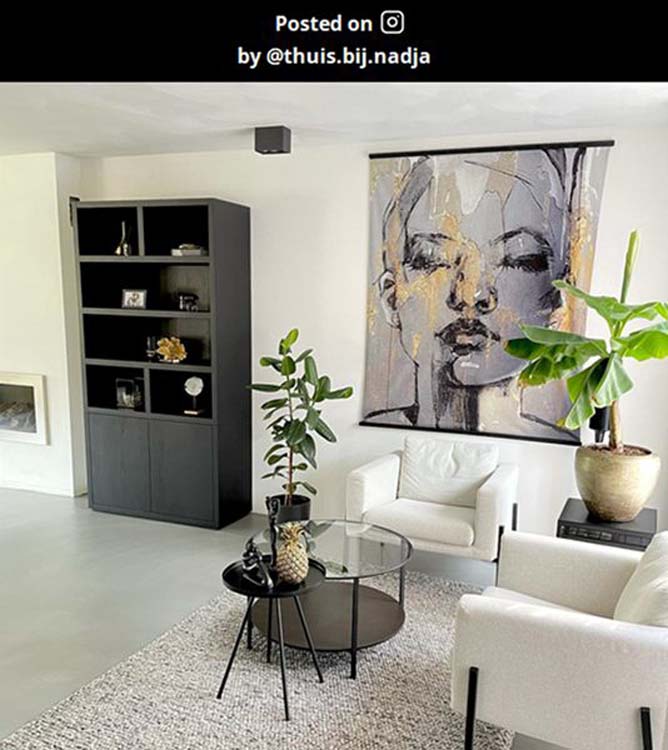 Plafondlamp - zwart - 2xGU10 - rechthoek