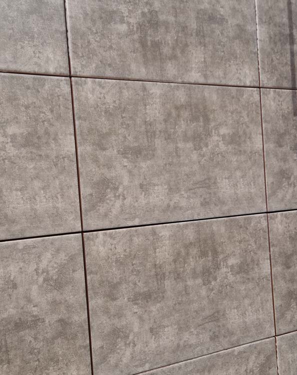 Carrelage mural Egon mat gris foncé 25x40cm