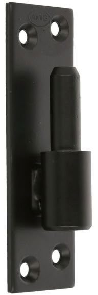 Plaatduim zwart 14mm voor Meranti poort