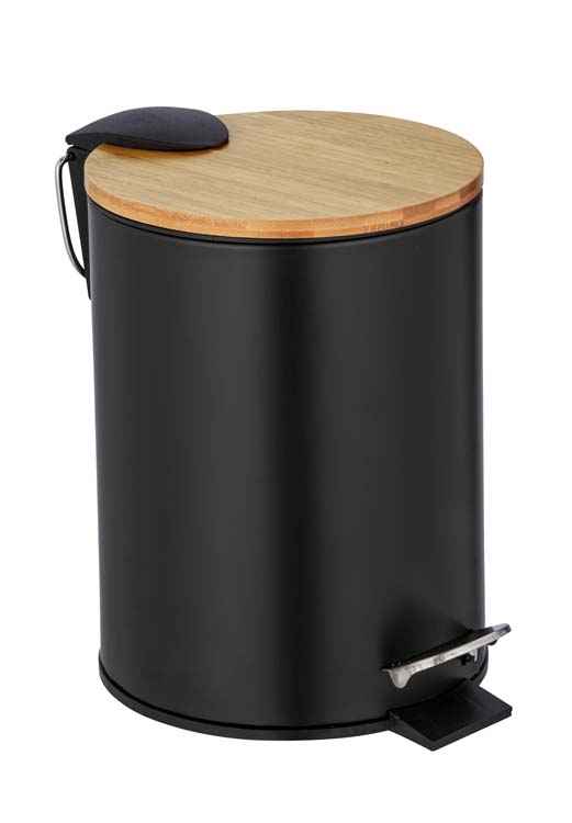 Poubelle Wenko Tortona 3l mat noir