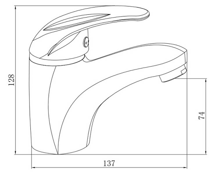 Robinet de lavabo Alina 12,80cm chrome Robinet de lavabo Alina 12,80cm chrome