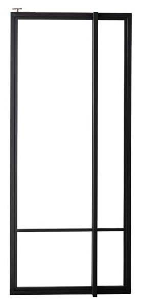 Enkele stalen binnendeur Tirza zwart 4R pivoterend op maat