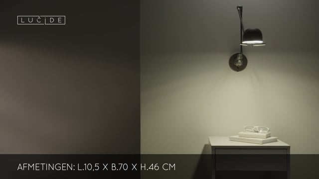 Lucide HONORE - Wandlamp - E14 - Roest bruin