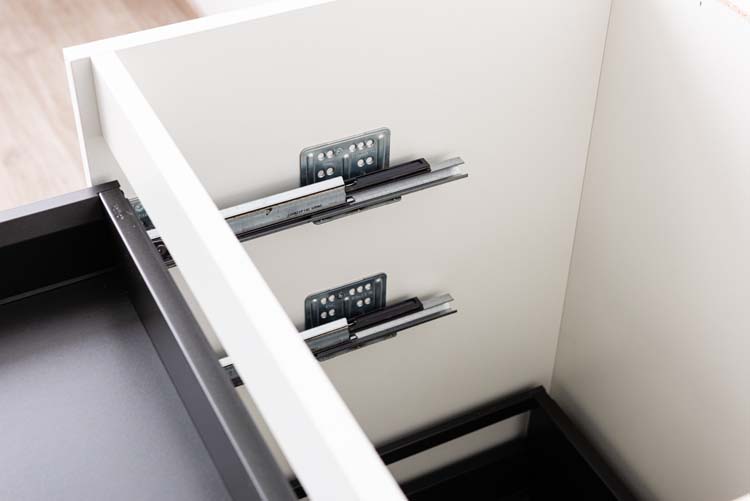 Armoire de cuisine Plenti avec 3 tiroirs blancs 60x78cm